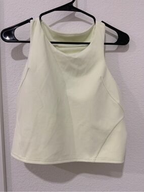NWOT Lululemon Light Green High Neck Crop Tank - Sz 14